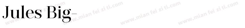 Jules Big字体转换